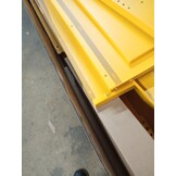 VidaXL Hoge Kast Staal Mosterdgeel - 60% Korting!