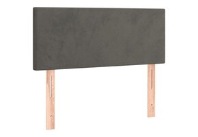 VidaXL Hoofdbord Fluweel Donkergrijs (90x5x78/88cm) - 65% Korting!