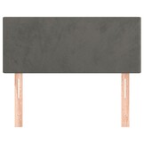 VidaXL Hoofdbord Fluweel Donkergrijs (90x5x78/88cm) - 65% Korting!
