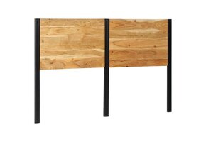 vidaXL Hoofdeinde 160cm Massief Acaciahout & IJzer | 53% Korting