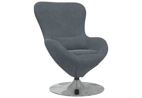 vidaXL Eivormige Stoel Donkergrijs - Nu 59% Korting!