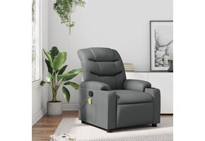 vidaXL Massagestoel Kunstleer Grijs - 53% Korting