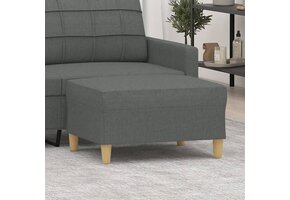 vidaXL Voetenbank 70x55x41cm stof donkergrijs - 41% Korting!