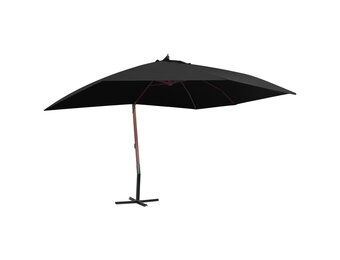 vidaXL Zweefparasol 400x300 cm Zwart - 60% Korting!