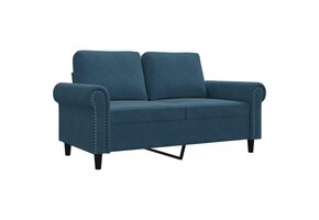 vidaXL Tweezitsbank Blauw Fluweel | 41% Korting