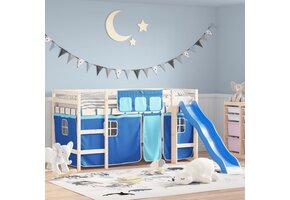 vidaXL Gordijnen Hoogslaper Polyester Blauw - 30% Korting!