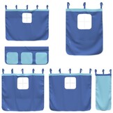 vidaXL Gordijnen Hoogslaper Polyester Blauw - 30% Korting!