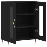 vidaXL Dressoir Zwart (69,5x34x90 cm) - 55% Korting!