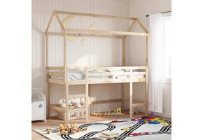 vidaXL Kinderbedhuisje Grenenhout - 55% Korting!