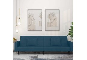 vidaXL Slaapbank Blauw Fluweel - 35% Korting!