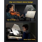 Glocusent Muziekstand Lamp: 57 LED, 3 Kleuren, 5 Helderheid, USB-C (37% Korting)