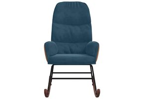 vidaXL Schommelstoel Fluweel Blauw - Nu 64% Korting!