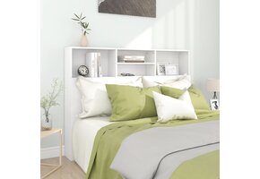 vidaXL Hoofdbordkast wit 140x19x103,5 cm - 67% Korting!