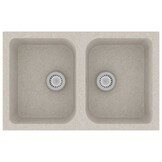 vidaXL Keukenwasbak Beige (74% Korting!) - Graniet, 76x48cm