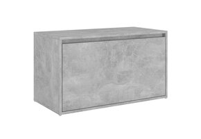 vidaXL Halbank betongrijs 80x40x45 cm - 42% korting!