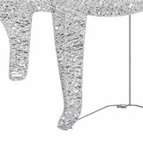 vidaXL Kerstdecoratie Rendieren & Slee: 60 LED's Zilver (57% Korting)