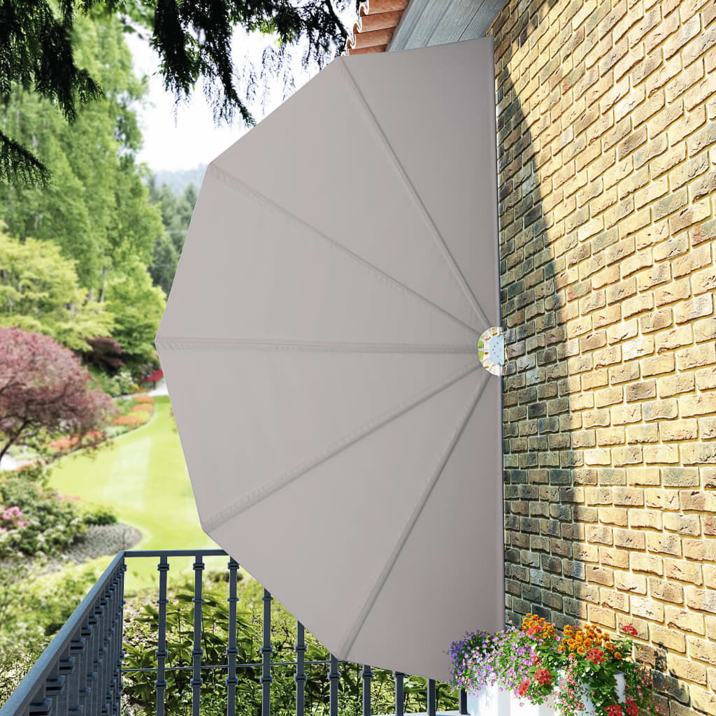 vidaXL Terrasscherm Inklapbaar 200cm Crème - 55% Korting!