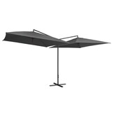 vidaXL Dubbele Parasol Antraciet - 59% Korting!