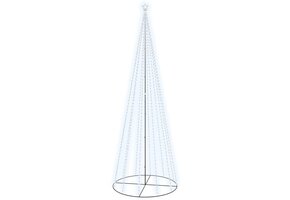 vidaXL Kegelkerstboom Koudwit LED (500cm) - 41% Korting!