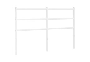 vidaXL Hoofdbord Metaal Wit 135 cm - Nu 35% Korting!