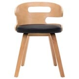 vidaXL Eetkamerstoelen Set 2x - Gebogen Hout & Kunstleer - 35% Korting!