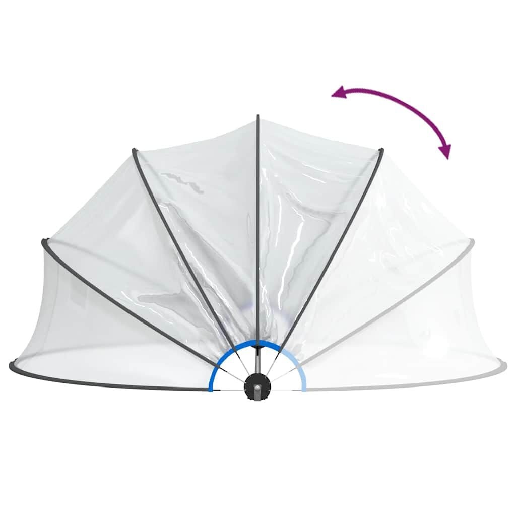 vidaXL Zwembadoverkapping Rond 467x234 cm PVC - Nu 65% Korting!