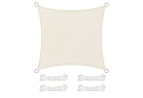 Zonnescherm Zeil Beige 500x500cm - 57% Korting!