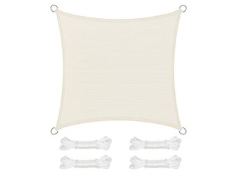 Zonnescherm Zeil Beige 500x500cm - 57% Korting!