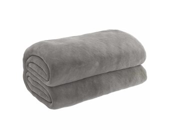 vidaXL Verzwaringsdeken Grijs - 57% Korting - 155x220 cm