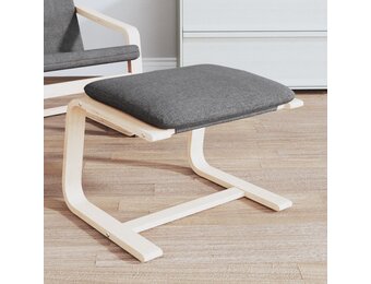 vidaXL Voetenbank Donkergrijs 51x41x40 cm - Nu met 65% Korting!