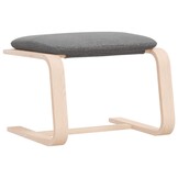 vidaXL Voetenbank Donkergrijs 51x41x40 cm - Nu met 65% Korting!