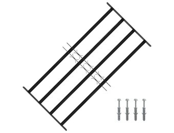vidaXL Raam Rooster Zwart (65% korting) - Verstelbaar & Weerbestendig