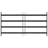 vidaXL Raam Rooster Zwart (65% korting) - Verstelbaar & Weerbestendig