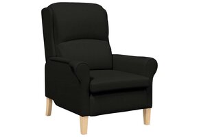 vidaXL Fauteuil Zwart - 53% Korting - Ruime, Stijlvolle Zitplek