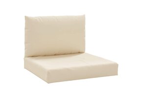 vidaXL Palletkussens 2 stuks beige - 49% korting!