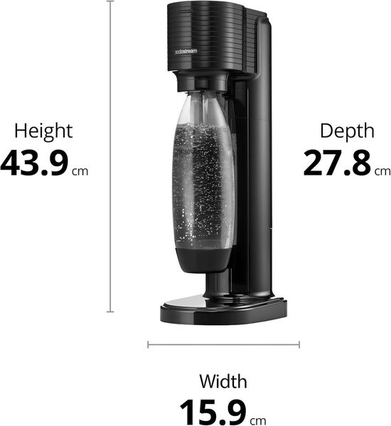 SodaStream Gaia Bruiswatertoestel Zwart - 37% Korting