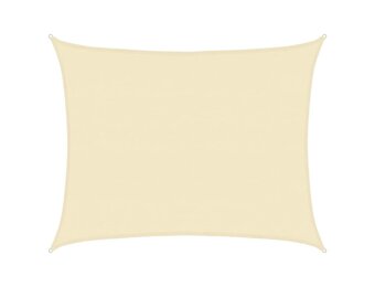 vidaXL Zonnezeil 6x7m HDPE Crème - 64% Korting!