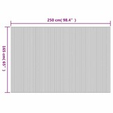 vidaXL Kamerscherm Bamboe Grijs 250x165 cm | 47% Korting
