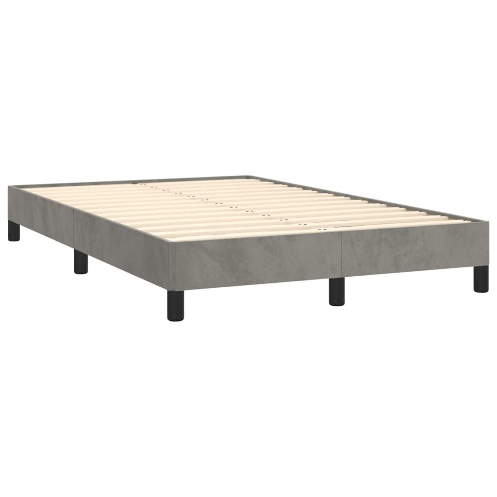 vidaXL Bedframe Fluweel Lichtgrijs 120x200cm - Nu met 47% Korting!