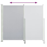 vidaXL Uittrekbaar Tuinscherm 160x300 cm Grijs - 42% Korting!