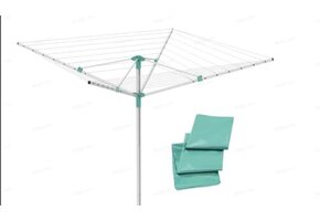 Wasrek Paraplu Wit/Turquoise - 41% Korting