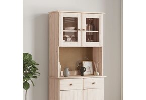 vidaXL ALTA Opzetkast Grenenhout - 77x30x92 cm - 42% Korting!