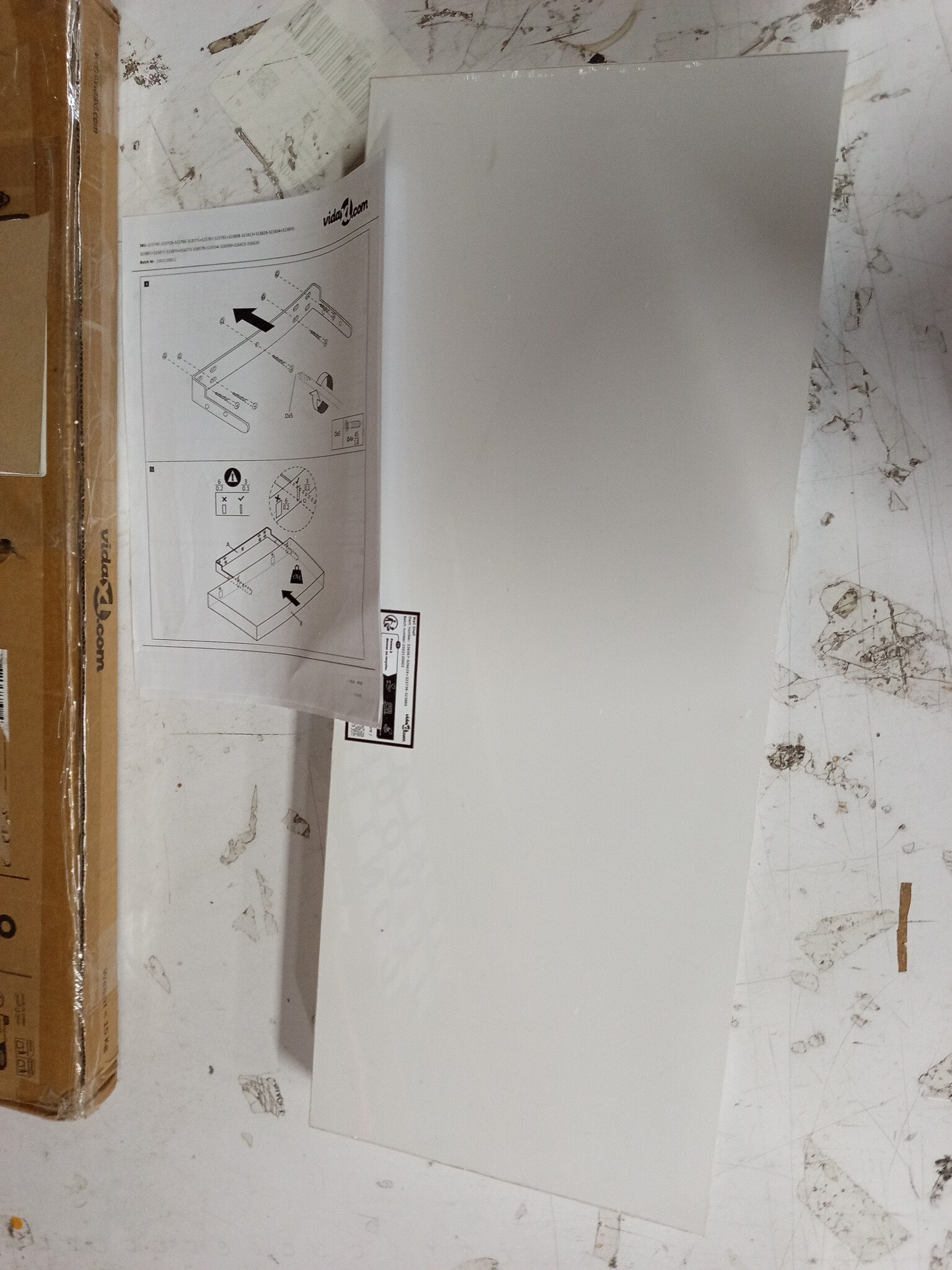 vidaXL Zwevende Wandschap 60x23,5 cm MDF Wit - 79% Korting!