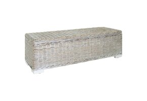 VidaXL Kubu Rattan & Mahoniehout Opbergbank 110cm - 41% Korting