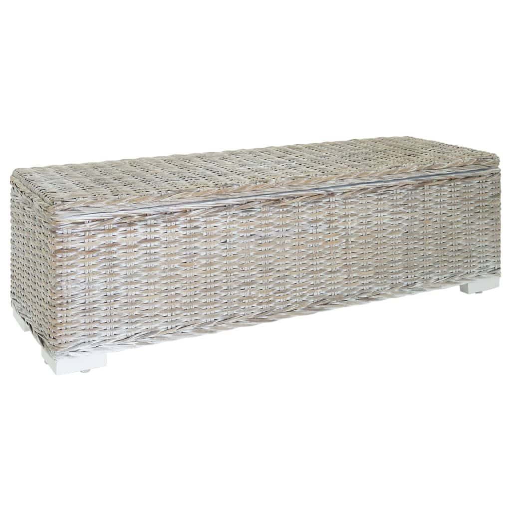 VidaXL Kubu Rattan & Mahoniehout Opbergbank 110cm - 41% Korting