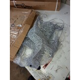 vidaXL Kerstdecoratie Rendieren & Slee: 60 LED's Zilver - 73% Korting!