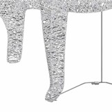 vidaXL Kerstdecoratie Rendieren & Slee: 60 LED's Zilver - 73% Korting!