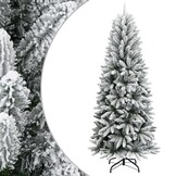 vidaXL Kunstkerstboom met sneeuw 180 cm PVC en PE
