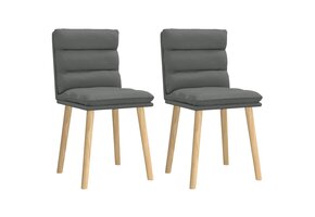 vidaXL Eetkamerstoelen Donkergrijs (2 stuks) - 53% Korting!