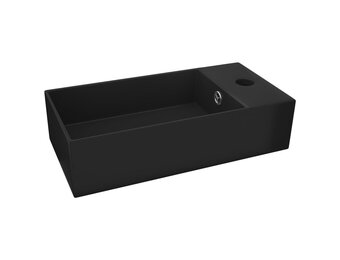 VidaXL Wastafel Keramiek Matzwart - 68% Korting!
